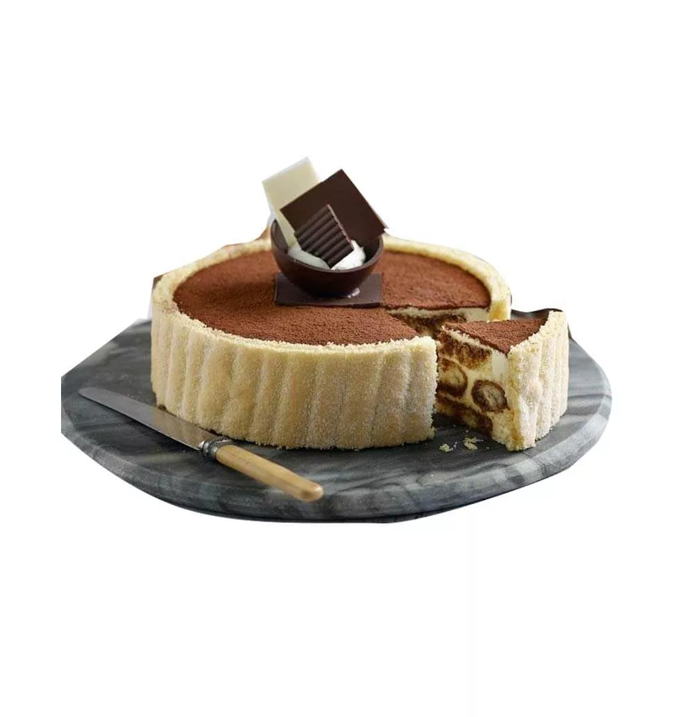 Cheese Cake with delicate coffee