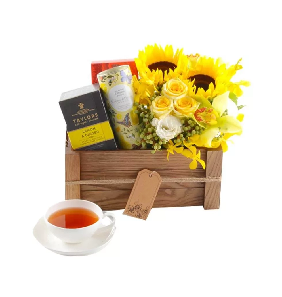 Floral Surprise with Tea
